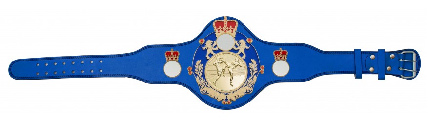THAI BOXING CHAMPIONSHIP BELT - PLTQUEEN/BLUE/G/TBOG - AVAILABLE IN 4 COLOURS
